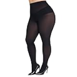 Plus Size Tights for Women Curves Women's Opaque Pantyhose 70 Denier