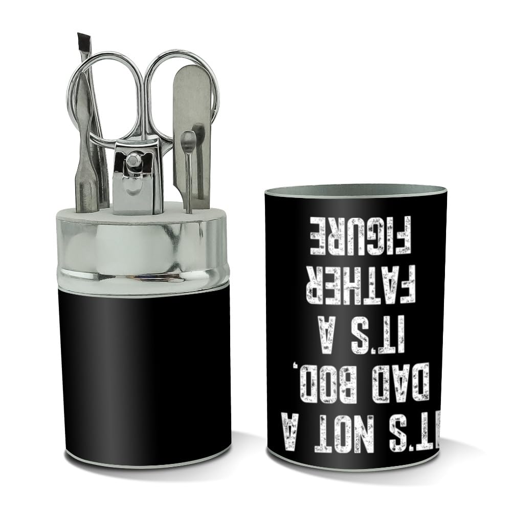 GRAPHICS & MORE Not a Dad Bod Stainless Steel Manicure Pedicure Grooming Beauty Care Travel Kit