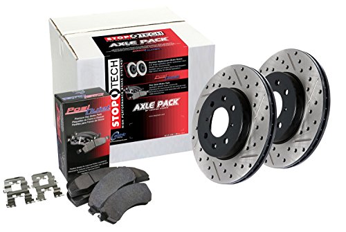 StopTech 938.44511 Street Axle Pack Drilled and Slotted Rear Brake Kit #1