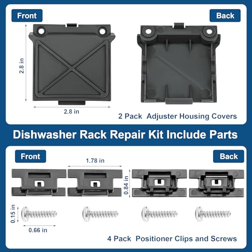 image for WDT730PAHZ0 Upper Rack fit for Whirlpool,Upgraded W10712395 Top Rack A