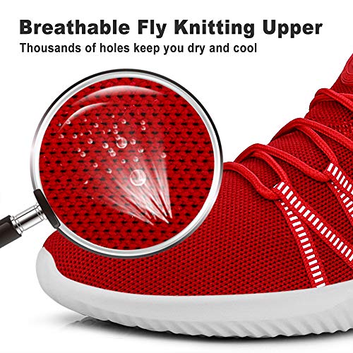 Image of Feethit Mens Slip On Running Shoes Breathable Lightweight Comfortable Fashion Non Slip Sneakers for Men