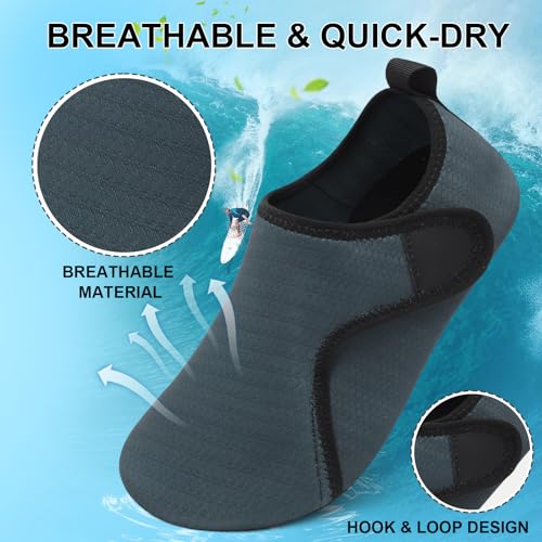 Unisex Aqua Socks Water Shoes Quick-Dry Barefoot Comfort for Ocean Beach Yoga2