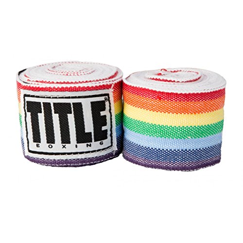 Title Boxing Elastic Mexican Hand Wrap, Rainbow, 180