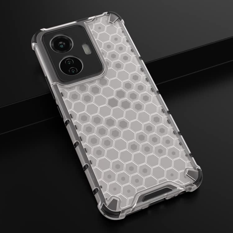 Image of Prime Retail Hard PC Back Case Cover for Vivo T1 44W 5G Anti Slip Ultra Thin Shockproof Reinforced Corners (Transparent)