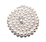 Diese Halskette ist von Hand professionell mit einem Knoten zwischen jedem Perlenpaar versehen, wodurch sie attraktiver aussieht und die Perlen vor Reibung untereinander schützt.