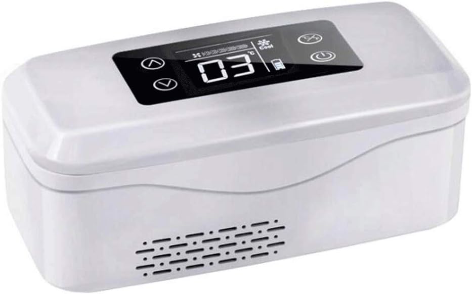 Insulin cooler and medical refrigerator 2-8°C for car, travel, household rechargeable portable refrigeration box for treatment