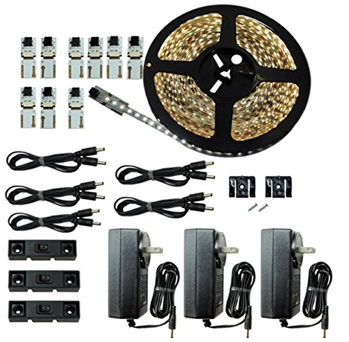 Inspired LED | LED Lighting | Cut and Connect Series Kit: Ultra Bright | Pure White | 4200 K | 39.5ft/ 12M Kit Under Cabinet Lighting | Cove Lighting | Accent Lighting | Dimmable