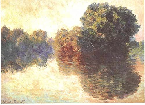 Image sur Toile la Seine à Giverny Monet Décoration Murale Salon et Bureau