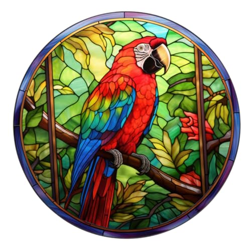 HIAKDOFT Pegatina Decorativa Anticolisión para Ventanas con Diseño de Pájaro Vinilo Estático Removible sin Protección para Aves y Uso Interior y Exterior
