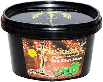 Shisha Herbal Pan Kiwi Mint Hookah Flavour (100 GM) 100% Pure Herbal Hookah Flavour (NO Tobacco & NO Nicotine) + Free 3 Piece Hookah Filter