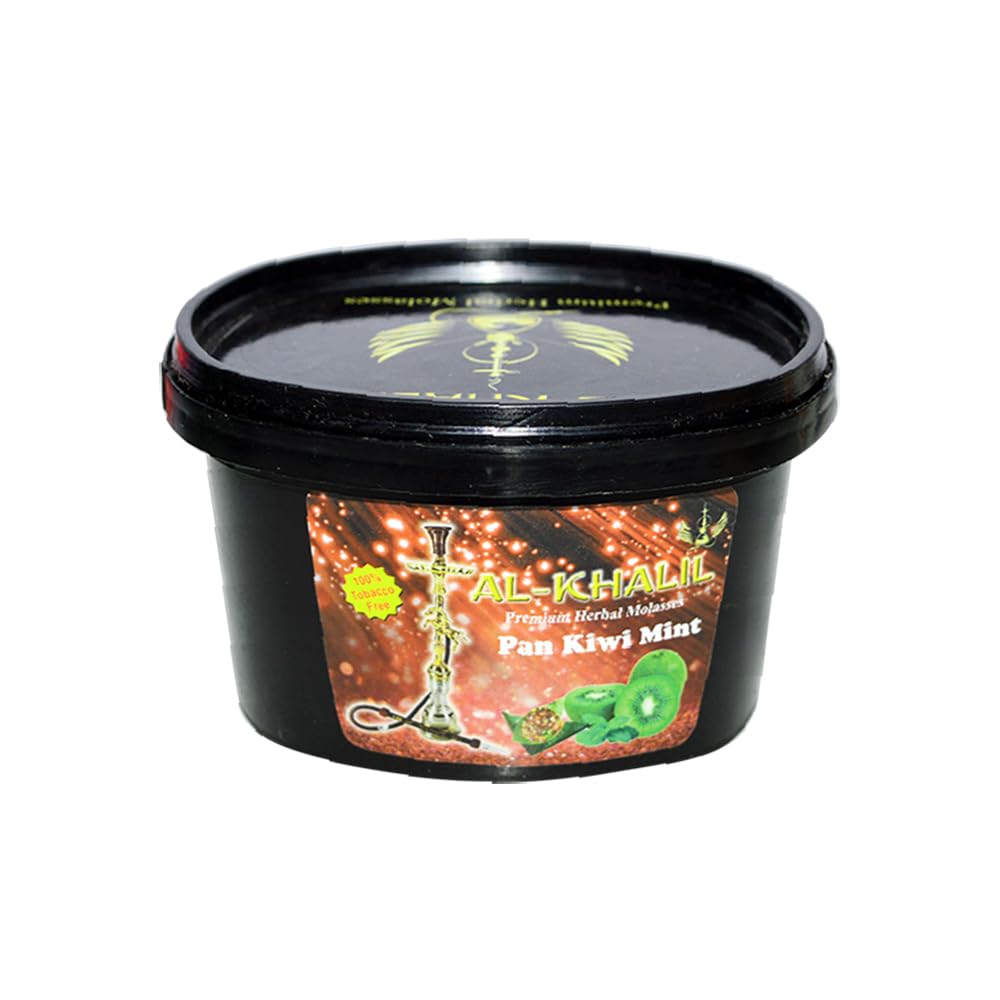 Shisha Herbal Pan Kiwi Mint Hookah Flavour (100 GM) 100% Pure Herbal Hookah Flavour (NO Tobacco & NO Nicotine) + Free 3 Piece Hookah Filter