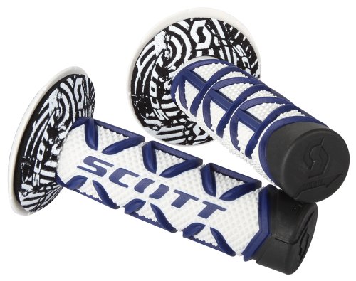 Scott Sports 219626-1006 Blue/White Diamond Motorcycle Grips - image 1