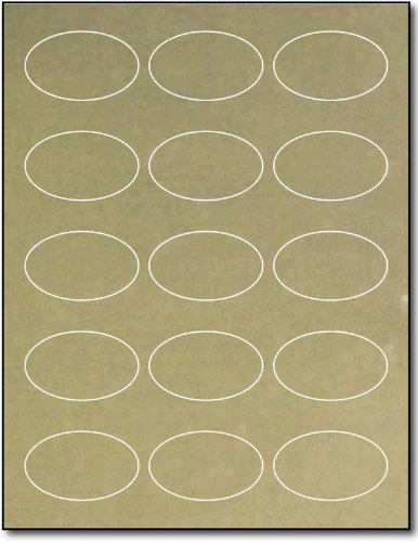 Oval Gold Foil Labels for Laser Printers - 1 7/16 x 2 3/8