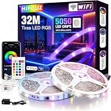 32M Tiras LED WiFi 5050 RGB Compatible con Alexa Luces LED Exterior Control por App y Voz para Android iOS Google, Luz...