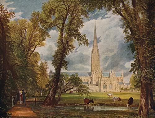 Toile Cathédrale de Salisbury John Constable déco murale salon 60x90