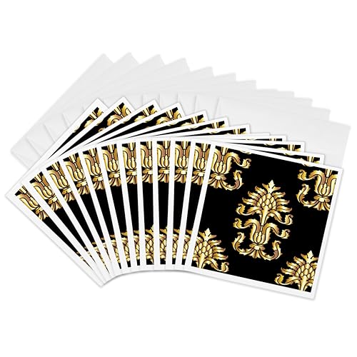 Cartes de vœux ananas stylisé 15,2 cm au design épuré sur papier premium lot de 12