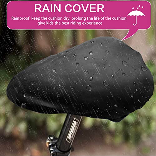 TOMDLING Kids Gel Bike Seat Cushion Cover, Breathable Memory Foam Child Bike Seat Cover, Seat Cushion for Children\'s Bicycle, with Water and Dust Resistant Cover, 9\"x6\"