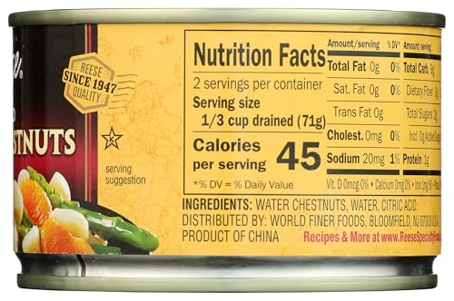 Image of Reese Diced Water Chestnuts - 8 Ounces