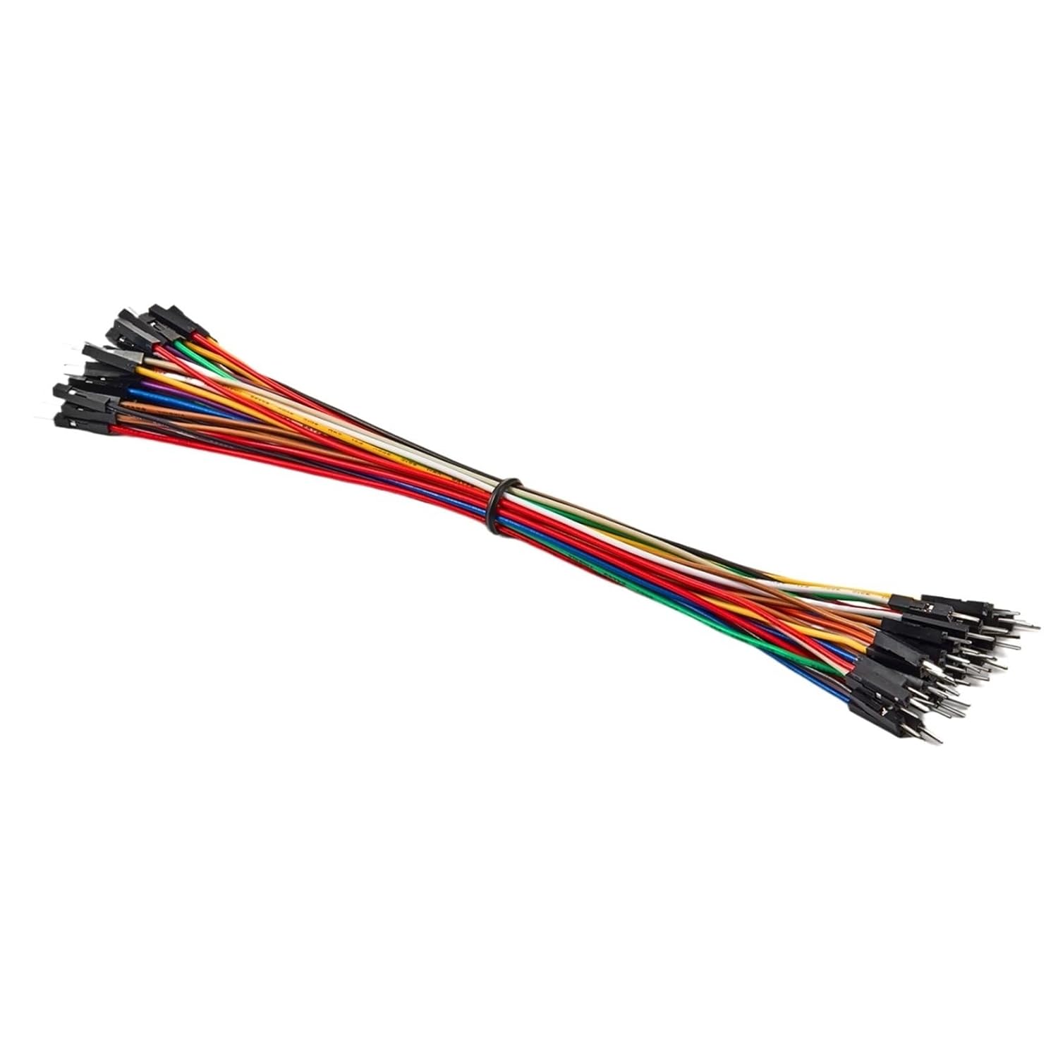 Copper Wire Cable 10cm 20cm 30cm Male Female 24AWG Solderless Flexible Line Connector for DIY Breadboard(40pcs Male-Male,30cm)