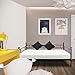 H.J WeDoo Klassisch Tagesbett Bettsofa Schlafsofa Einzelbett Metallbett Jugendbett Prinzessinnenbett Kinderbett Gästebett Bett Sofa 90x190cm Schwarz