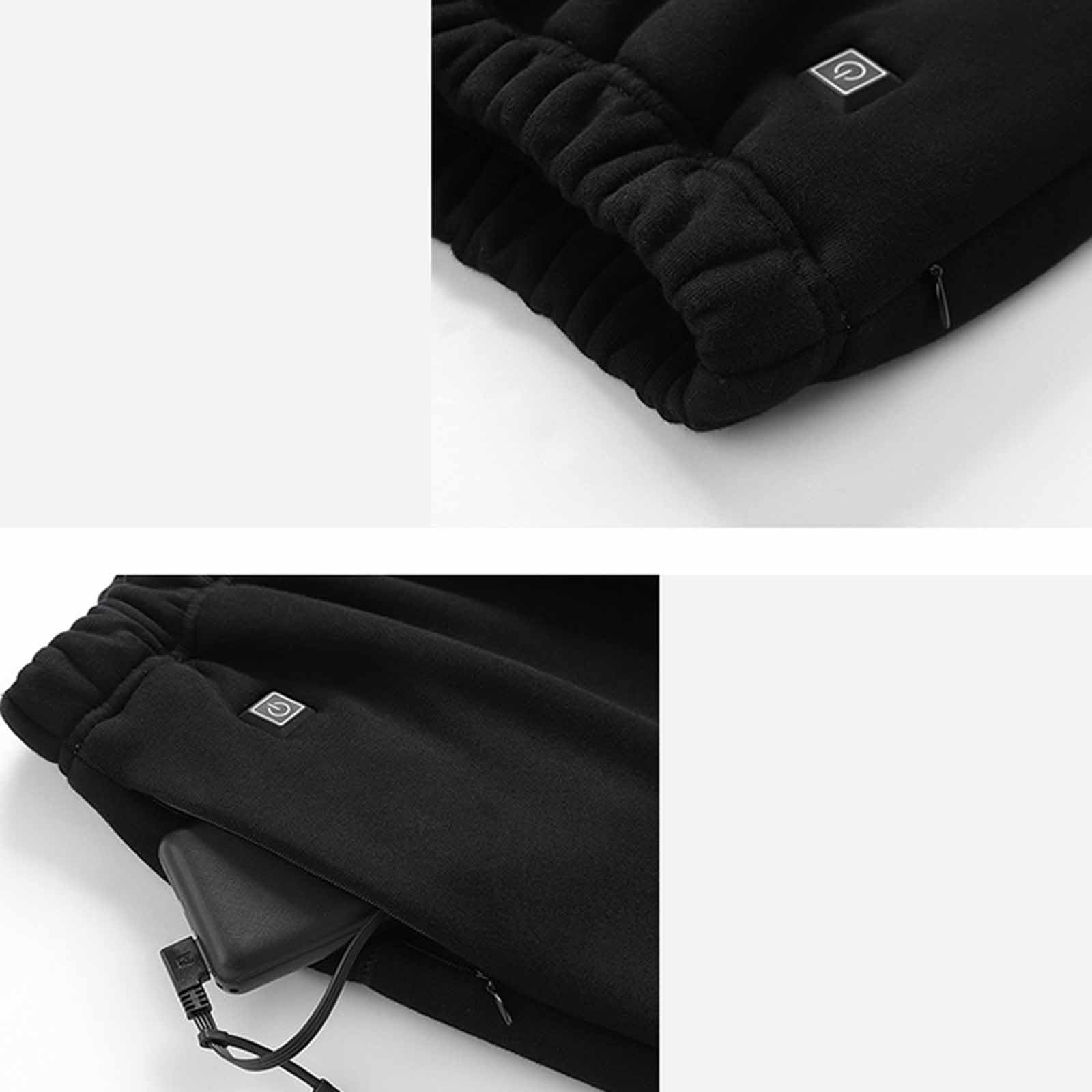 Beheizte beheizbare Unterwäsche Set Herren Damen, USB-Aufladung 52 Zonen intelligent beheizbar Oberteile und Hosen, 3 Gang Temperaturregelung Thermounterwäsche Set für Kalte Ski Angeln Radfahren