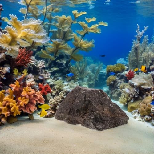 Cachette poisson en résine pour décor d'aquarium sûr - 6