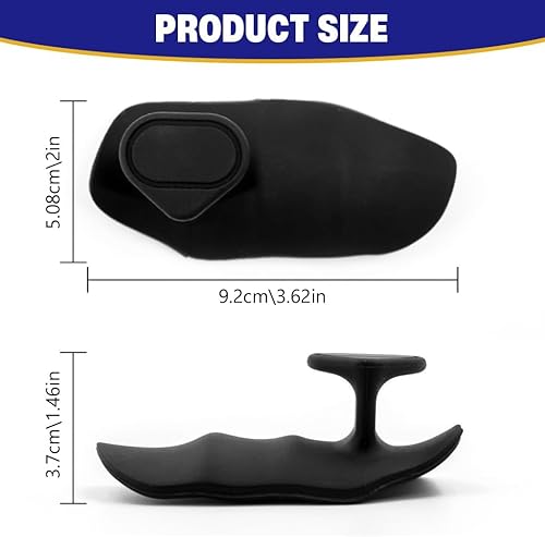 Miniatura 3 de Puños de entrenamiento antideslizantes para levantamiento de pesas, almohadillas de goma sin dedos para hombres y mujeres, protección de palma para