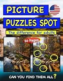 PICTURE PUZZLES SPOT THE DIFFERENCE FOR ADULTS VOL.10 50-PAGES: Brain Games , Picture Spot the Difference Book for Adults fantastic book for fun ... LEVEL (THE DIFFERENCE PUZZLE BOOK FOR ADULTS)