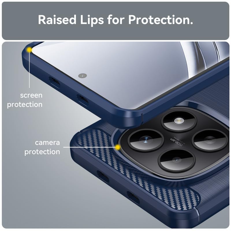 Image of Basic Case for Redmi Note 15 / Note 15 SE /Poco M8 5G (Carbon Fibre Blue)