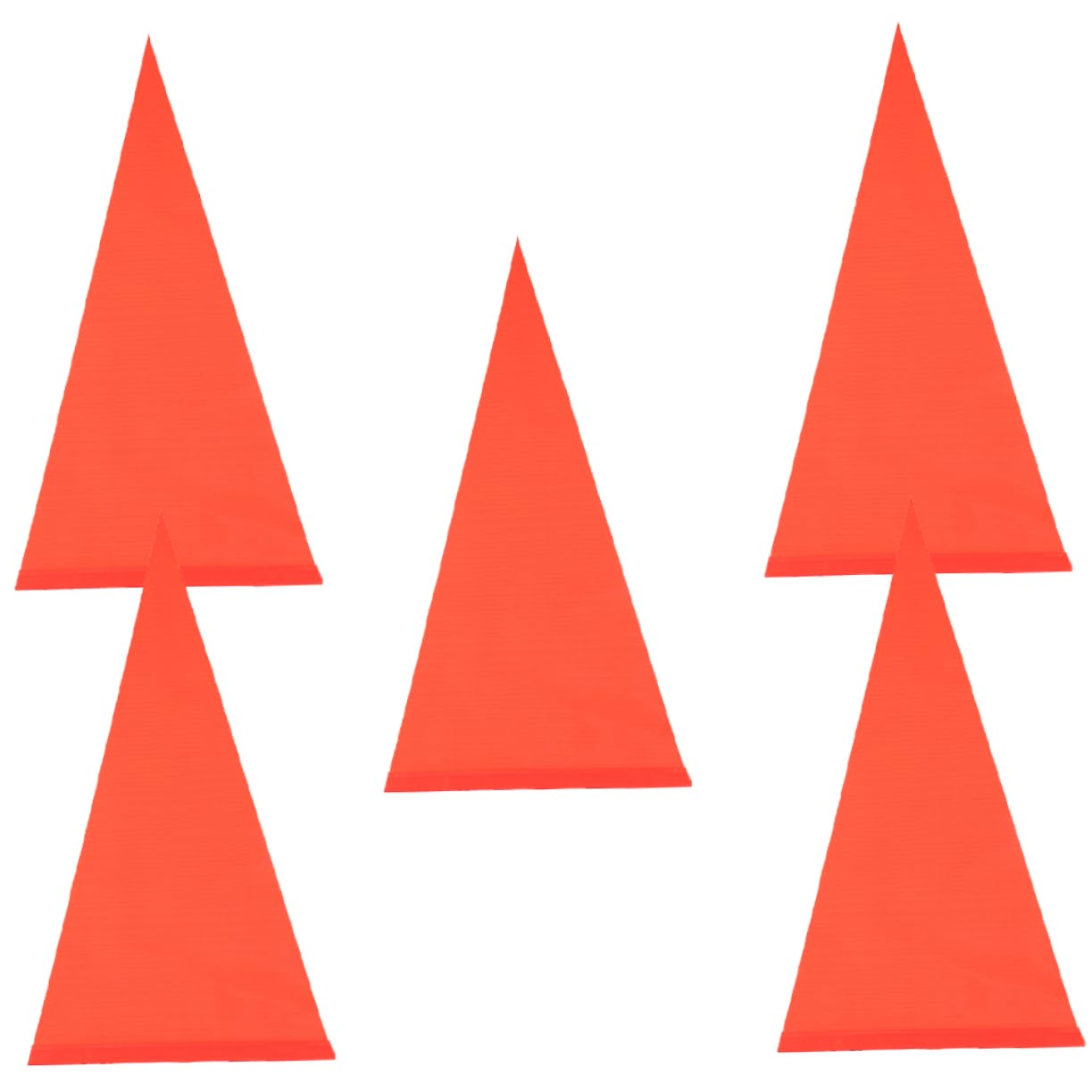 Mikikit 4sets Bike Caution Flag High Visibility Bike Safety Flag Cycling for 5pcs*4