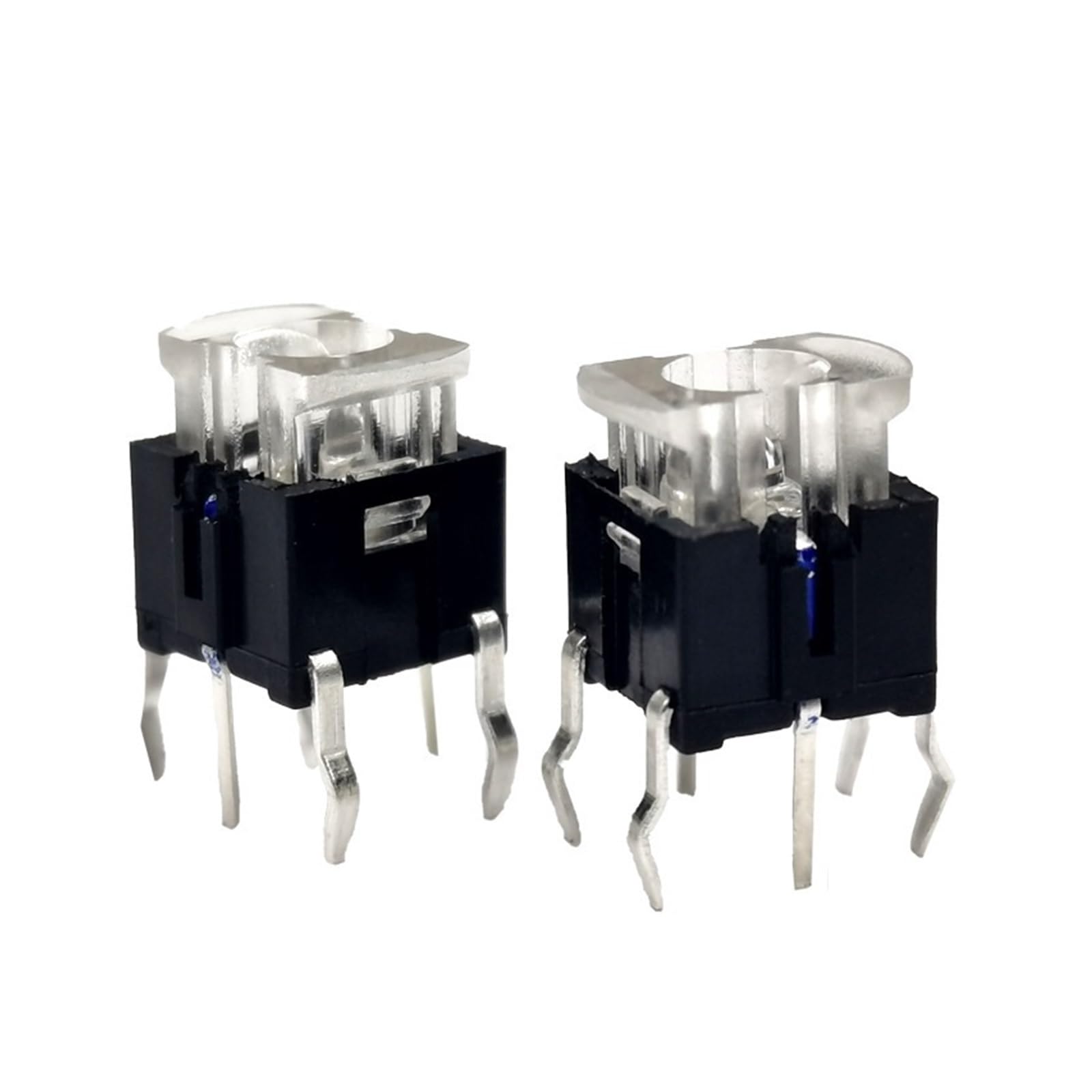 Interruptor táctil impermeable 6x7x7 mm con luz LED integrado pack de 10 unidades