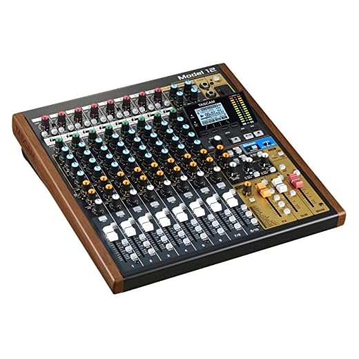Tascam Model 12 - Mischer | Interface |  Recorder | Controller - 10-Kanal-Digital-Mischpult mit eingebautem 12-Spur-Recorder und USB-Audiointerface