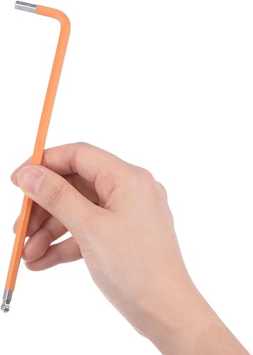 Miniatura 5 de uxcell llave dominante del hex. del extremo de la bola de 16.4 ft m, herramienta de reparación de acero en forma de L del brazo largo S2