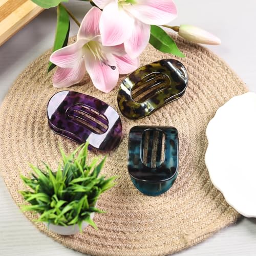 Image of 3 Pcs Korean Fashion Matte Hair Claw Clip for Thick & Thin Hair Strong Hold Large Hair Clutcher, Non-Slip Tortoise Shell Hair Accessories for Women & Girls, Stylish Hair Clips