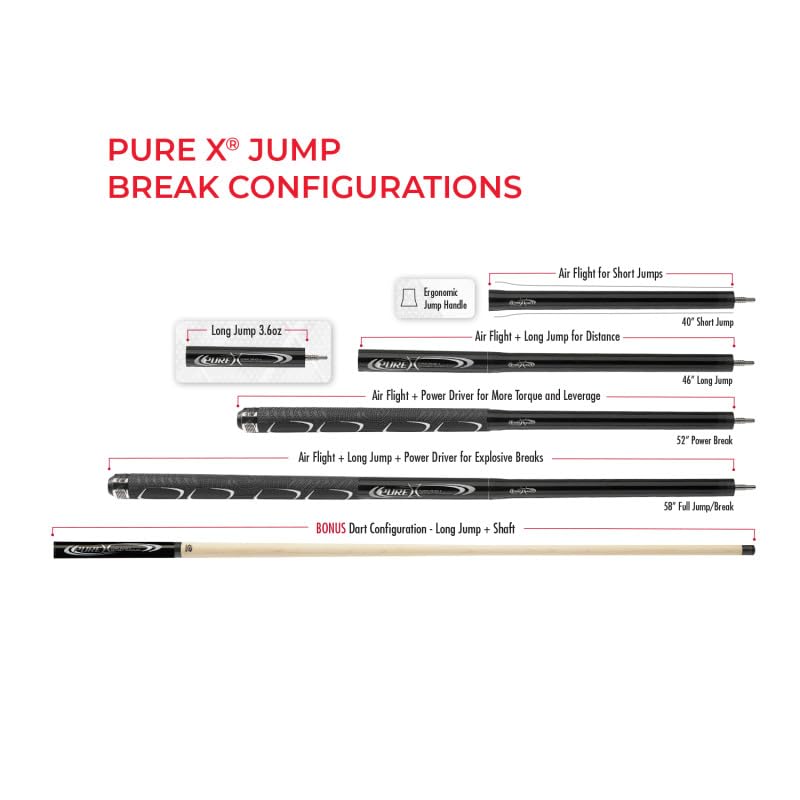 Taco de billar Pure X 58 pulgadas Jump Break miniatura 6