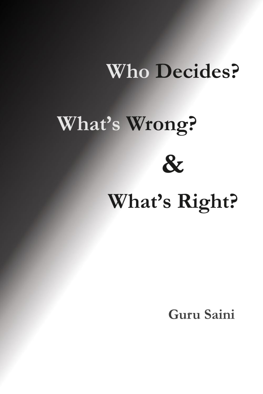 Who decides? What’s Wrong? & What’s Right?