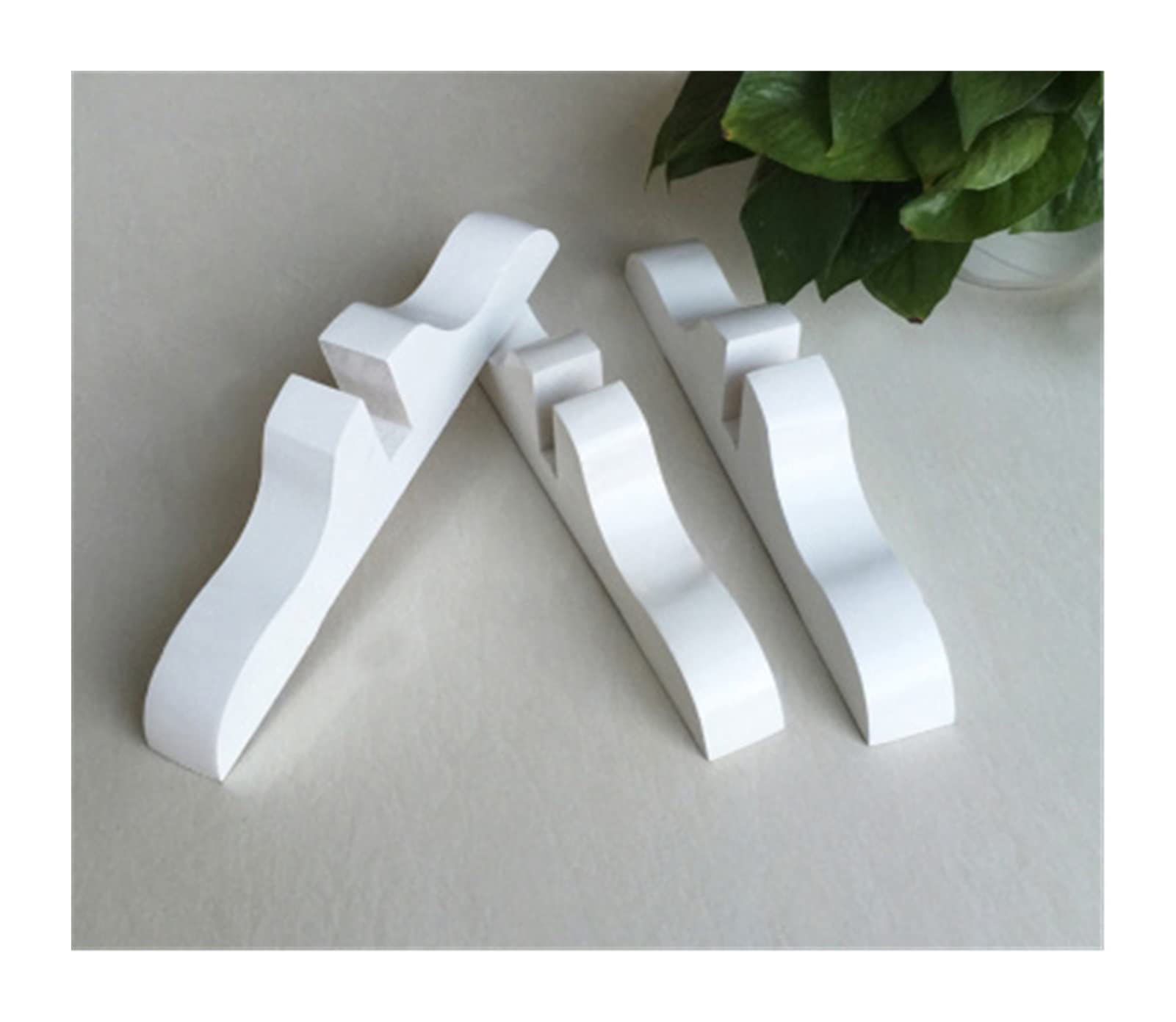 Soportes para Estante Soporte De Pantalla De 3 Piezas Soporte De Madera De Madera Maciza Piernas Verticales Soporte Divisor De Habitación Soporte Estantería Plegable (Color : White)