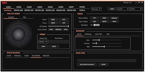 Miniatura 3 de AIDA Unidad de control de cámara VISCA y software (CCS-USB)