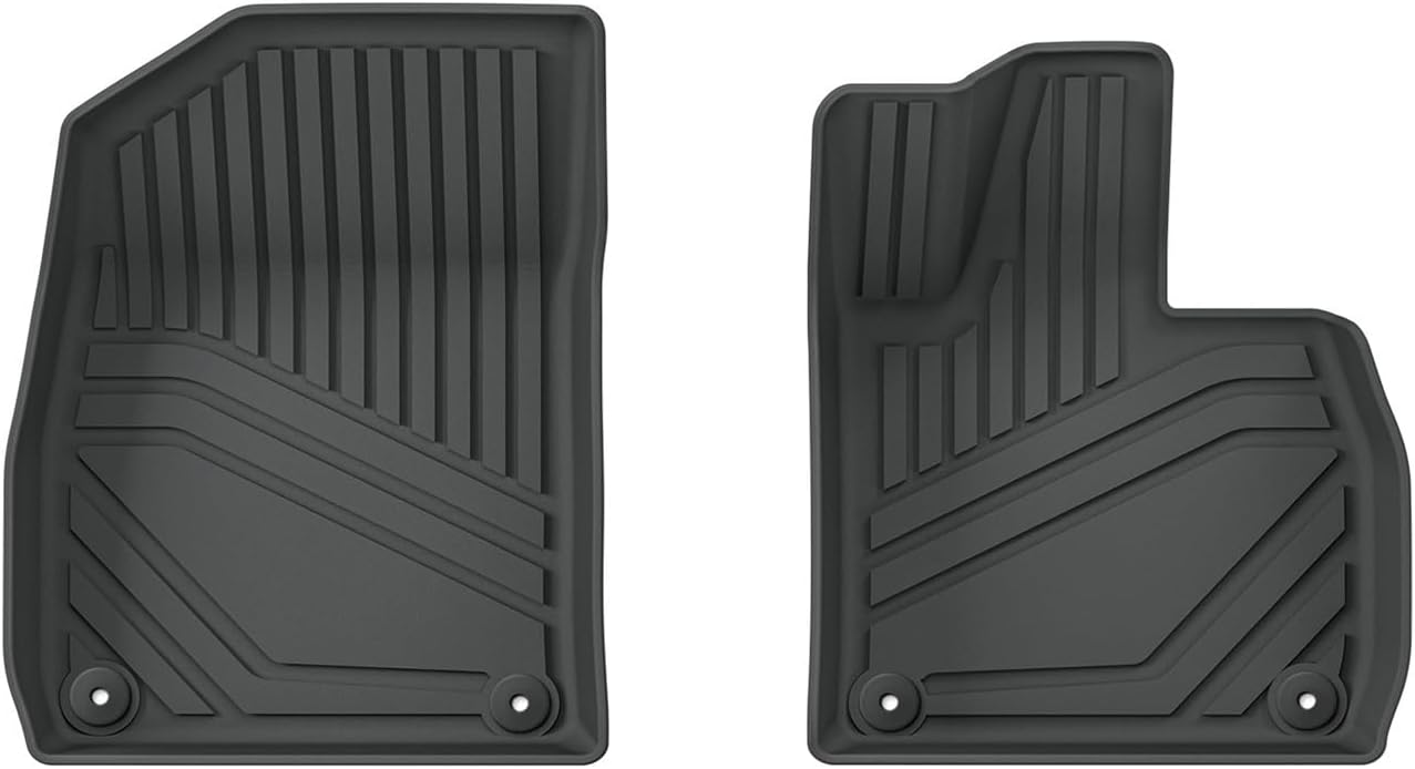 Car Floor Mats Cargo Liner Trunk Pad Mat All Weather Black(RHD 6PCS)
