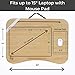 Hultzzzy Bamboo Lap Desk Tray Table fits 17