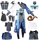 MENGZHAI Black Wukong Costume Sun Wukong Cosplay Great Sage Equalling Heaven Costume Men Robe Trousers Suit Halloween Outfit (XL)