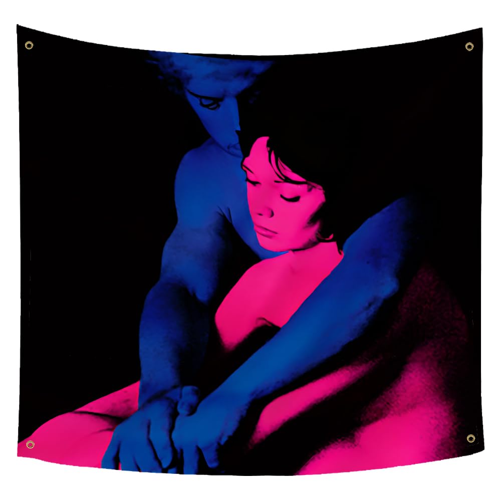 Above is I you Interesting Character Girl Tapestry Art Music Album Poster Wall Hanging Flag Home Decoration 4x4ft