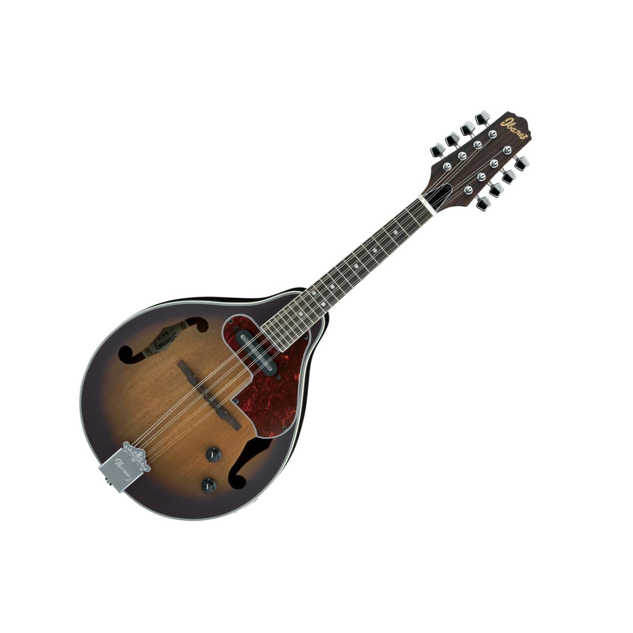 Ibanez M510E Acoustic-electric Mandolin - Open Pore Vintage Sunburst - Image 3