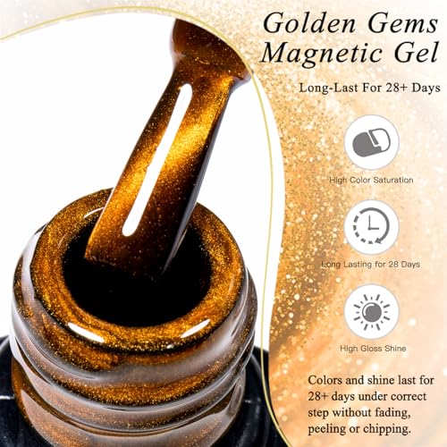 Esmalte gel magnético Yellow Cat Eye 10ml miniatura 7