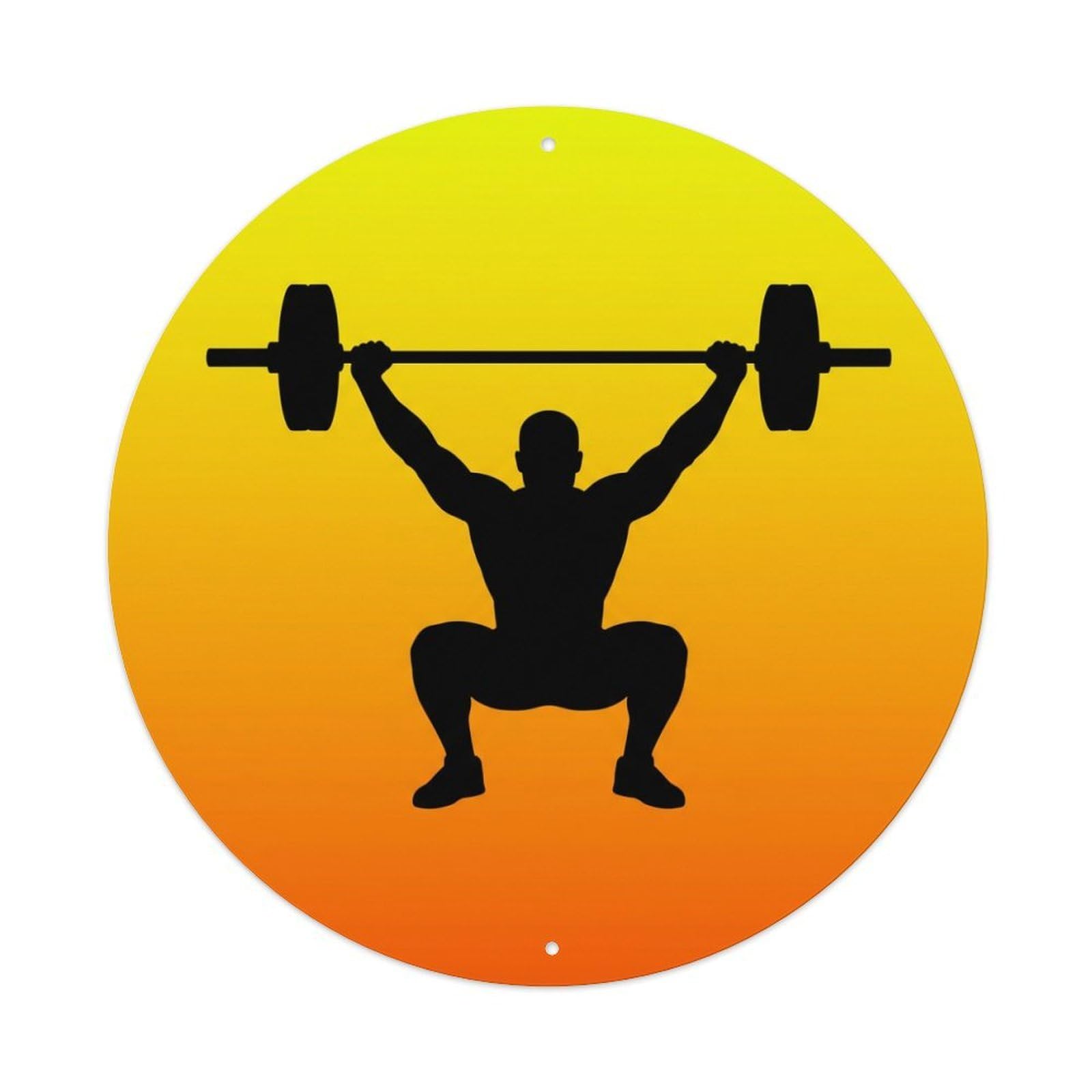Fyrn Style Metal Tin Sign Gym Fitness Workout Motivation Exercise Power