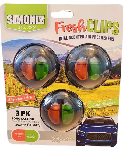 Image of FreshCLIPS (Mountain Air /Fresh Meadow, 3 Dual Scented Clips)