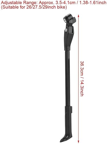 Miniatura 6 de Soporte ajustable de aleación de aluminio, soporte lateral adecuado para bicicletas de montaña 700C de 26/27.5/29 pulgadas/bicicleta de carretera