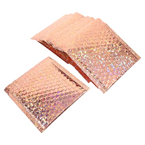 Homoyoyo Sobres De Burbujas 15x13 Cm Bolsa De Embalaje Autoadhesiva Resistente Para Envío Seguro Accesorio Multifunción Portátil Para Ropa y Paquetería Diaria Rosa Dorado 20 Piezas