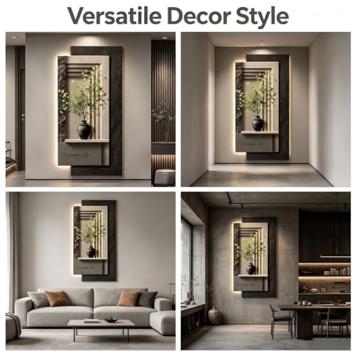 33D LED Decorative Wall Art – Illuminated Visual Sandstone Wall Decor