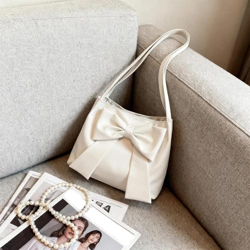 Bolso Mini de Hombro Blanco con Lazo para Mujer miniatura 5
